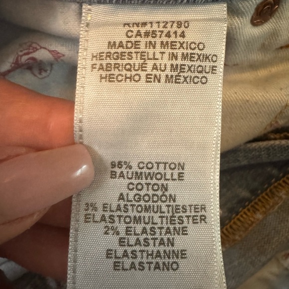 TRUE RELIGION Billy 36 Mid Rise Straight Jeans Light Wash Flap Pockets Men - Picture 12 of 12